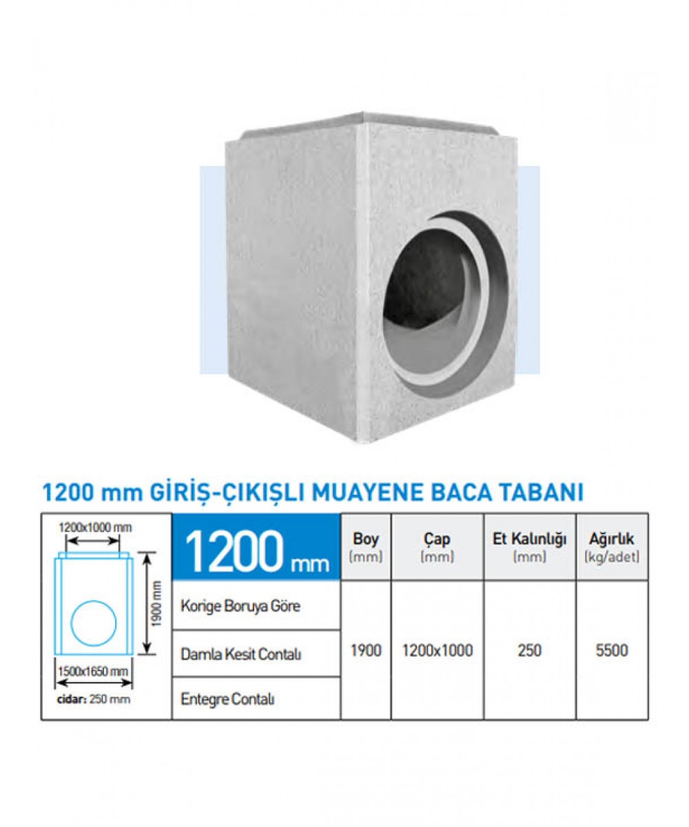 Muayene Baca Tabanı 1200 Giriş Çıkışlı